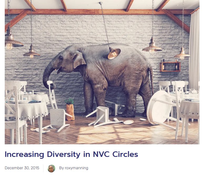 Increasing Diversity in NVC Circles by Roxy Manning