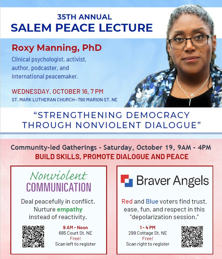 35th Annual Salem Peace Lecture and Community Events